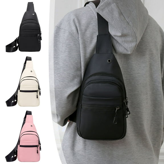 Hfnxid Sling Crossbody Backpack Shoulder Bag for Men, Lightweight One Strap Motorcycle Back pack Sling Bag Backpack for Hiking Walking Biking Travel Cycling
