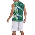 thumbnail image 2 of Sikiie Peacock And Flowers Basketball Jersey Reversible Men's Mesh Athletic Sports Shirts Training Practice S-4XLXX-Large, 2 of 6