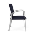 thumbnail image 2 of Pemberly Row Reception Waiting 18.5" Silver Steel Oversize Guest Chair in Navy, 2 of 5