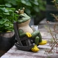 thumbnail image 5 of Desktop Decor,Drinking Coffee Frog With Crown Figurine Miniature Resin Craft For Garden Frog Decor Garden Statue Resin Animal Sculpture Ornament For Indoor Outdoor Home Patio Yard, 5 of 9