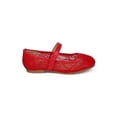 thumbnail image 2 of New Girl Little Angel Britt-964D Lace Mesh Capped Toe Mary Jane Ballet Flat, 2 of 5