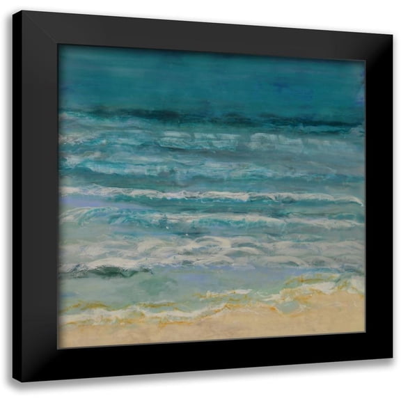 Shanti, Shima 12x12 Black Modern Framed Museum Art Print Titled - Breaking into Song