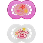 Mam - Night 6+ Silicone Pacifier 2 Pack