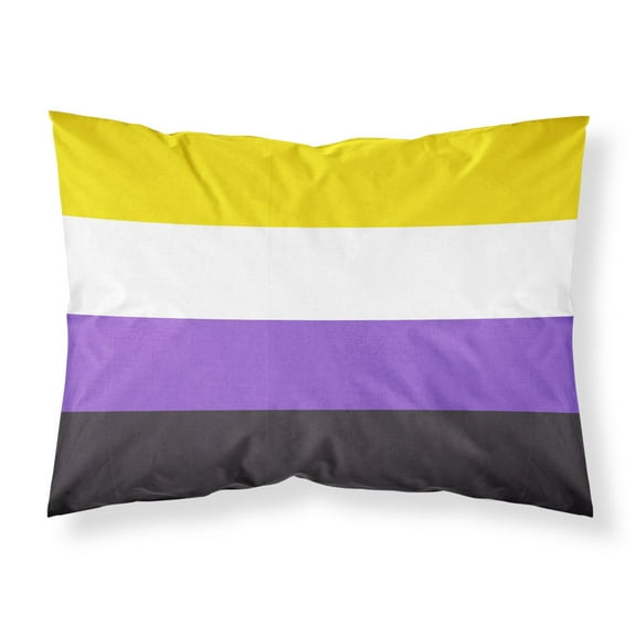 Nonbinary Pride Fabric Standard Pillowcase