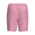 thumbnail image 5 of Naloa Glitter Pink Men's Short Pajama Pants, Lounge Comfort Shorts with Elasticized Waistband and Side Pockets - Large, 5 of 9