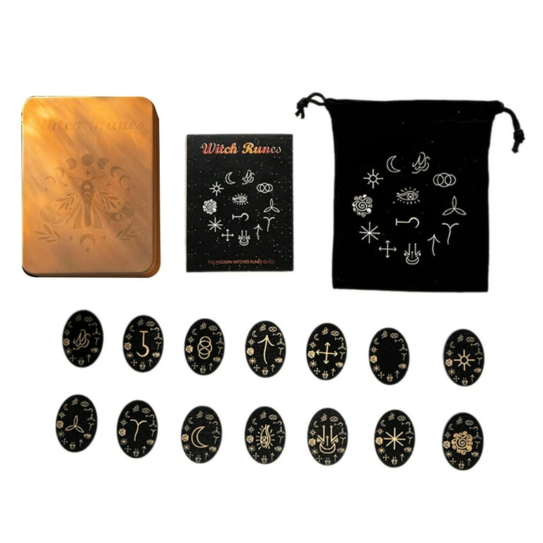 ROZYARD Meditations Wood Runes Stone Set Witch Rune Rune Wood Rune