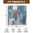thumbnail image 7 of nqOlkjepod Blue Grey Chair Covers Set of 8, Decorative Chair Back Cover, Modern Oil Painting Art Abstract Dining Room Chair Slipcovers Removable Chair Protectors Covers for Party Banquet, 7 of 7