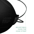 thumbnail image 3 of Well Before N95 Mask - NIOSH Approved (Black, Pack of 20), Lightweight design, Breathable and comfortable for long periods of wear, N95 Masks For Adults helps filter Pollen and Dust, Universal Fit, 3 of 6