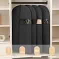 thumbnail image 4 of Kimmama Hanging Clothes Garment Bags, 65"Dress Bags for Gowns, Black, 2-Pack, 4 of 8