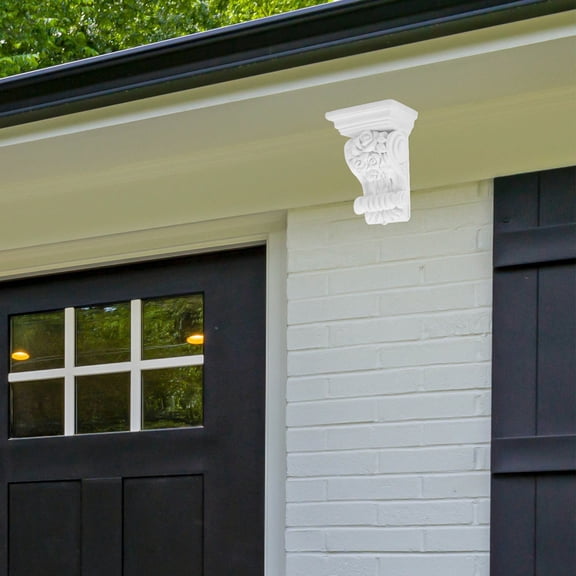 RENACLIPY Decorative Columns European Style White Polyurethane 1Pack