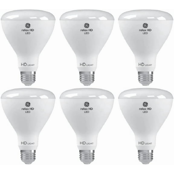 Relax 6-Pack 65 W Equivalent Dimmable Soft White Br30 LED Light Fixture Light Bulb