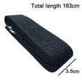 thumbnail image 2 of Yoga Strap Durable And Comfy Delicate Texture - Best For Daily Stretching, Physical Therapy, Fitness - Black, 2 of 5