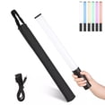 thumbnail image 1 of Palo de luz RGB, iluminación de fotografía portátil, varita de luz recargable, tubo de luz, luz de relleno para grabación de vídeo con bolsa de transporte, 1 of 7
