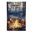 thumbnail image 2 of PHYHOO Let's Drink By The Fire And Watch People Park Their Campers Flag Personalized Funny Camping Garden Flag Campsite Campfire Camper Garden Flag Gift Outdoor Decorations Yard White, 2 of 6