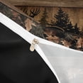 thumbnail image 4 of meiyoeat Jungle Animal Deer Duvet Cover Queen For Adults,Rustic Plant Pine Tree Queen Bedding For Men,Black Reversible,3 Pieces(No Comforter), 4 of 6