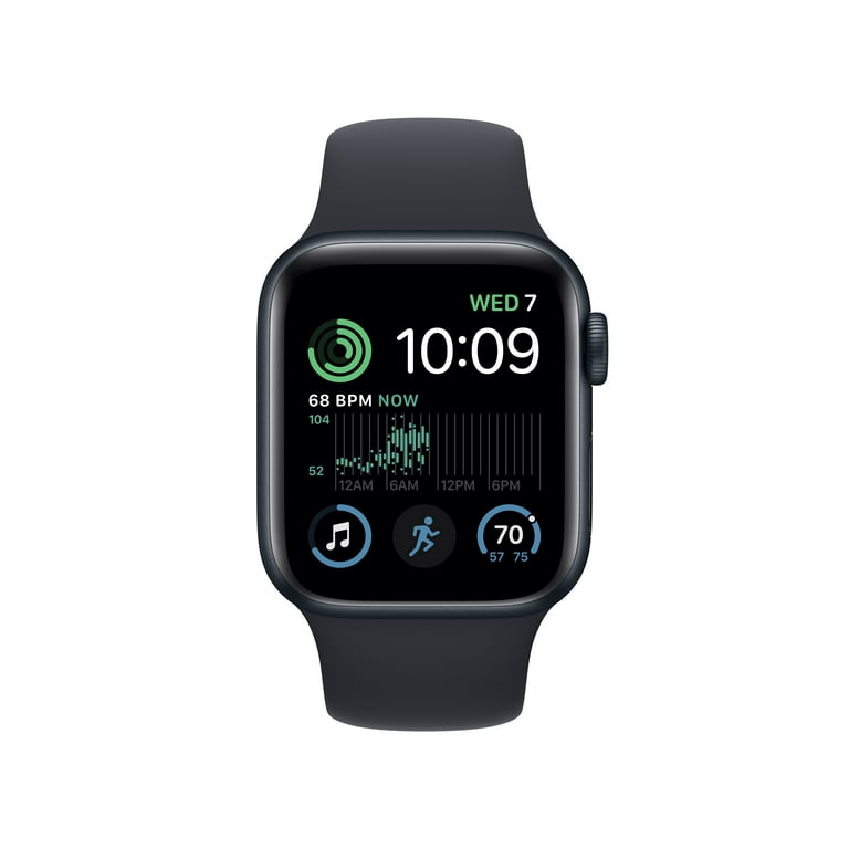 Apple Watch SE (2nd Gen) GPS 40mm Midnight Aluminum Case with Midnight  Sport Band - M/L
