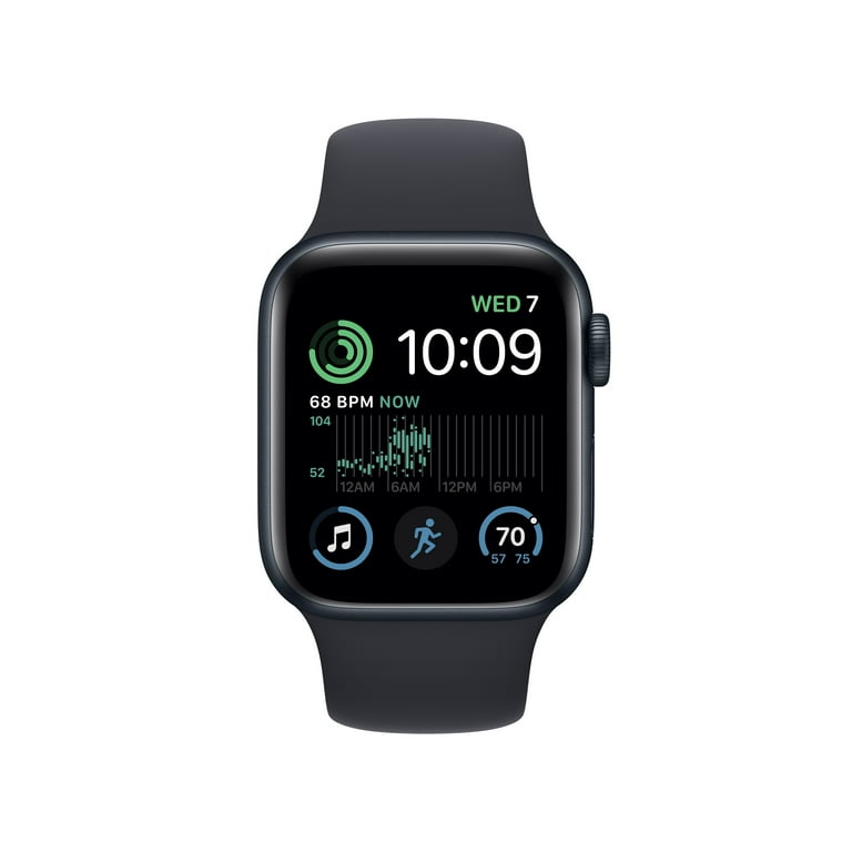 Apple Watch SE GPS 40mm Midnight Aluminum Case with Midnight Sport