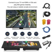 800 In 1 Universal 4S Children Game Machine Portable Classic Arcade Control Kit Durable Home Game Console US Plug