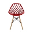 thumbnail image 3 of Mundo In Juego de 2 Sillas Eames Oslo Vento - Sillas para Comedor - Rojo MUNDO IN Hogar, 3 of 8