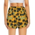 thumbnail image 4 of Fotbe Hawaii Palms Womens High Waist Running Shorts Athletic Workout Quick Dry Shorts for Women with Pockets Gym Yoga Summer Shorts-X-Large, 4 of 9