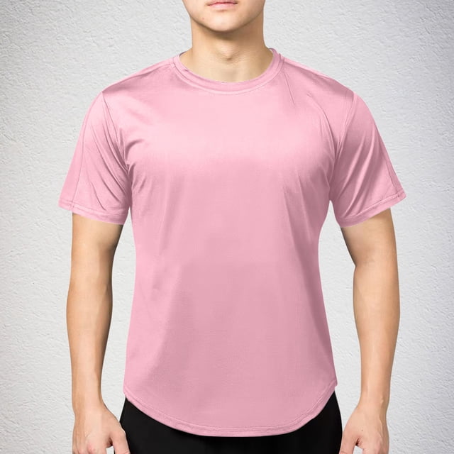 asjyhkr T-Shirts d'Entraînement pour Hommes Col Rond Manches Courtes Séchage Rapide Extensible Gym Athlétique Basique T-Shirts