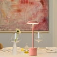 thumbnail image 4 of Table de Chevet de Chambre Sans Fil Rechargeable Décorative Simple en Métal Tactile à DEL, 4 of 8