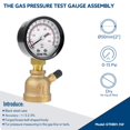 thumbnail image 2 of Medidor de presión de gas SENCTRL 0-15 Psi, tamaño 2 esferas, 2 of 7