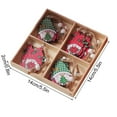 thumbnail image 2 of Mecorevxz 12Pcs Christmas Door Ornaments Christmas Tree Decor Gnomes Wood Hanging Pendant Wooden Holiday Decor for Christmas Winter Home Front Door Yard Wall Indoor Outdoor,Christmas Gifts, 2 of 7