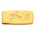 thumbnail image 1 of Gold Flying Duck Hinged Money Clip  For Dad Mens  For Him, 1 of 7