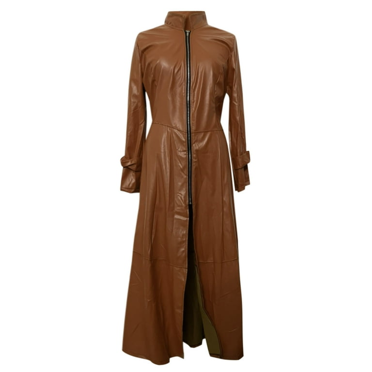 Jjayotai Women's Leather Jacket, 2024 Long Sleeve Jacket
