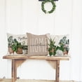 thumbnail image 2 of Botanical Plant Throw Pillow Covers 18x18 Inch Bless This Home Sweet Home Set of 4 Boho Spring Summer Outdoor Farmhouse Decorations Decorative Throw Pillows Cases for Home Couch Sofa Decor, 2 of 6