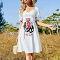 thumbnail image 4 of 1976 Jackie Stunt Team Logo camiseta clásica vestido sin mangas vestidos de mujer vestidos de lujo para mujer vestido, 4 of 7