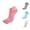 A-Pink119, variant on WMNTST Unisex Socks Five-toe Socks Striped Low-Cut Socks Soft Breathable Classic Minimalist Home Wear Hosiery