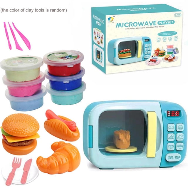 De Juguetes Para Microondas, Juego De Cocina Con Sonido Ligero, Juego De Simulación, Horno Electrónico Con Juego De Comida, Juego De Juguetes Para Niñas Y Niños 1 Juego Monstrate FN003027-00