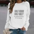 thumbnail image 4 of Vedolay Sweatshirts Women Women's 2023 Casual Sweatshirts Oversized 2023 Fall Winter Pullover Tops with Pockets,White M, 4 of 5