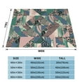 thumbnail image 4 of XMXT Flannel Throw Blanket for Couch, Animal Print Collage Bed Sofa Decor Blankets for Home Bedroom, 60 x 50 inches, 4 of 9
