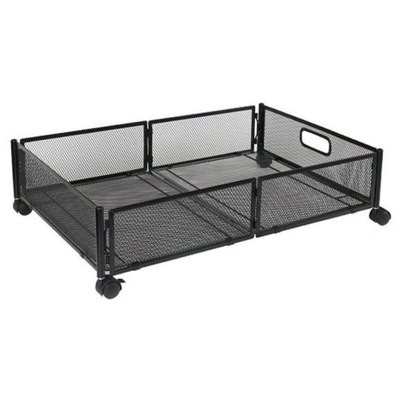 Inteprter Contenedores de almacenamiento debajo de la cama duraderos y que ahorran espacio para ropa y mantas, fáciles de limpiar Almacenamiento y organización del hogar Negro 60*40.5*16cm