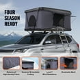 thumbnail image 2 of KFFKFF Hard Shell Rooftop Tent, Naturnest Model for 2-3 People, Includes Thick Mattress and Telescopic Ladder, Waterproof and Windproof, Suitable for Jeep, SUV, Van, and Pickup Trucks, 2 of 9