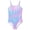 multi-color Mermaid, variant on Serdomi Girls Adjustable Double Strap Swimsuit for Kids Pink Cherry Print Bathing Suit Size 8