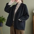 thumbnail image 6 of Pounoo Gift Oversized Blazers for Women Suit Long Sleeve Blazer Jacket Casual Boyfriend Style Work Office Blazer with Pockets, 6 of 9