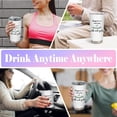 thumbnail image 2 of Swaybox Mahjong Gifts Stainless Steel Tumbler with Lid and Straw, 20oz Travel Coffee Cup for Mahjong Lover, White, 2 of 3