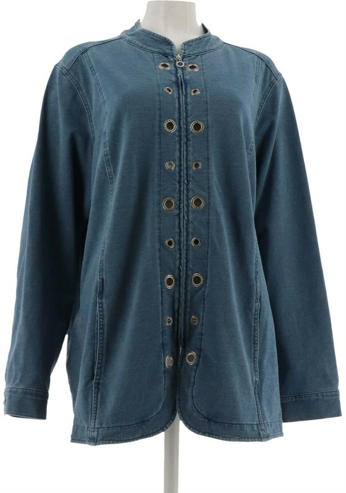 Quacker Factory Quacker Factory DreamJeannes Glam Grommet Jacket