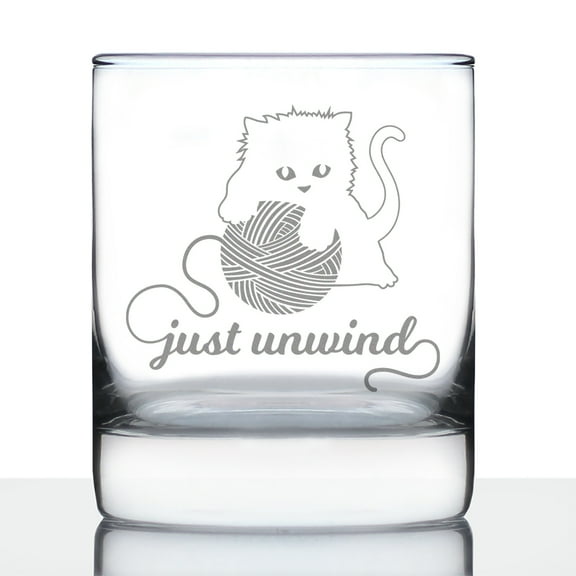Bevvee Whiskey Rocks Glass 10.25 oz Just Unwind Gifts for Whiskey Enthusiasts Glassware & Drinkware