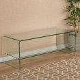 thumbnail image 1 of Bruno Tempered Glass TV Stand, 1 of 5