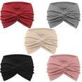 thumbnail image 5 of Headbands for Women, Non Slip Wide Headbands, Flexible Soft Sports Hair Bands, Soft Cotton Cloth Headbands, Women's Wide-brimmed Sweat-absorbing Face Scarf Hair Accessories High-grade Hair Bands, 5 of 5