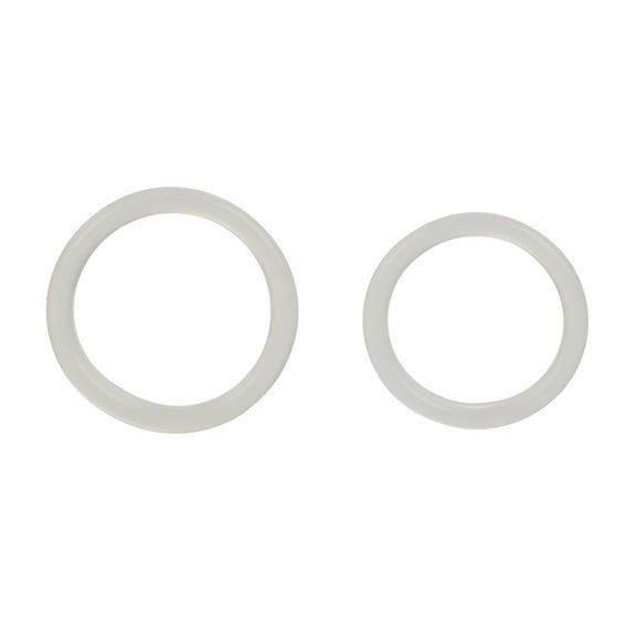 CalExotics Silicone Rings 2 Piece Set Penis Rings, Clear