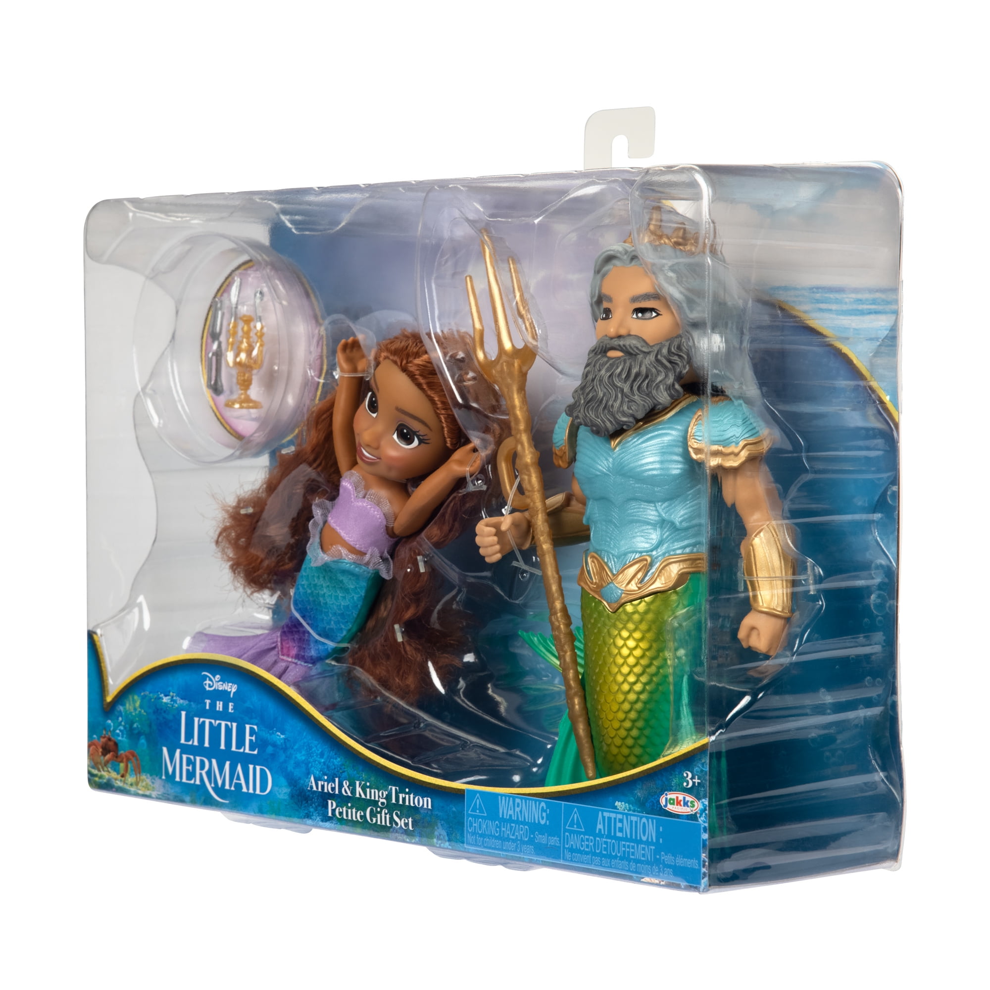 Disney Little Mermaid Ariel and King Triton Petite Gift Set