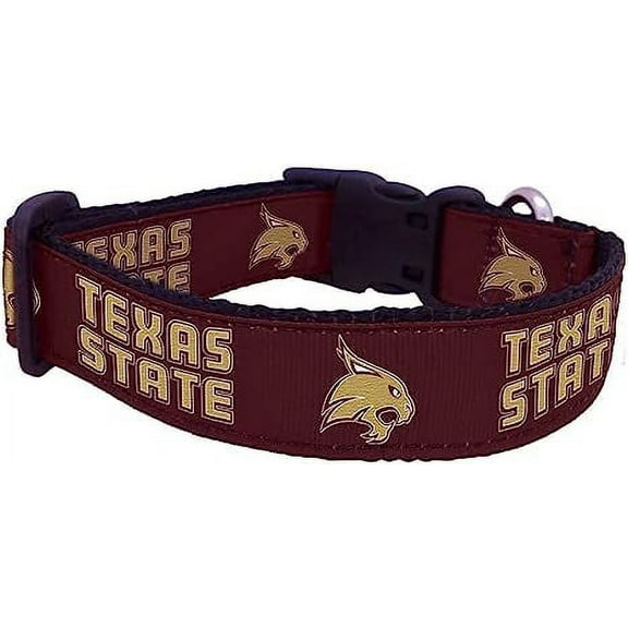 College Dog Collar (Medium, Texas State)