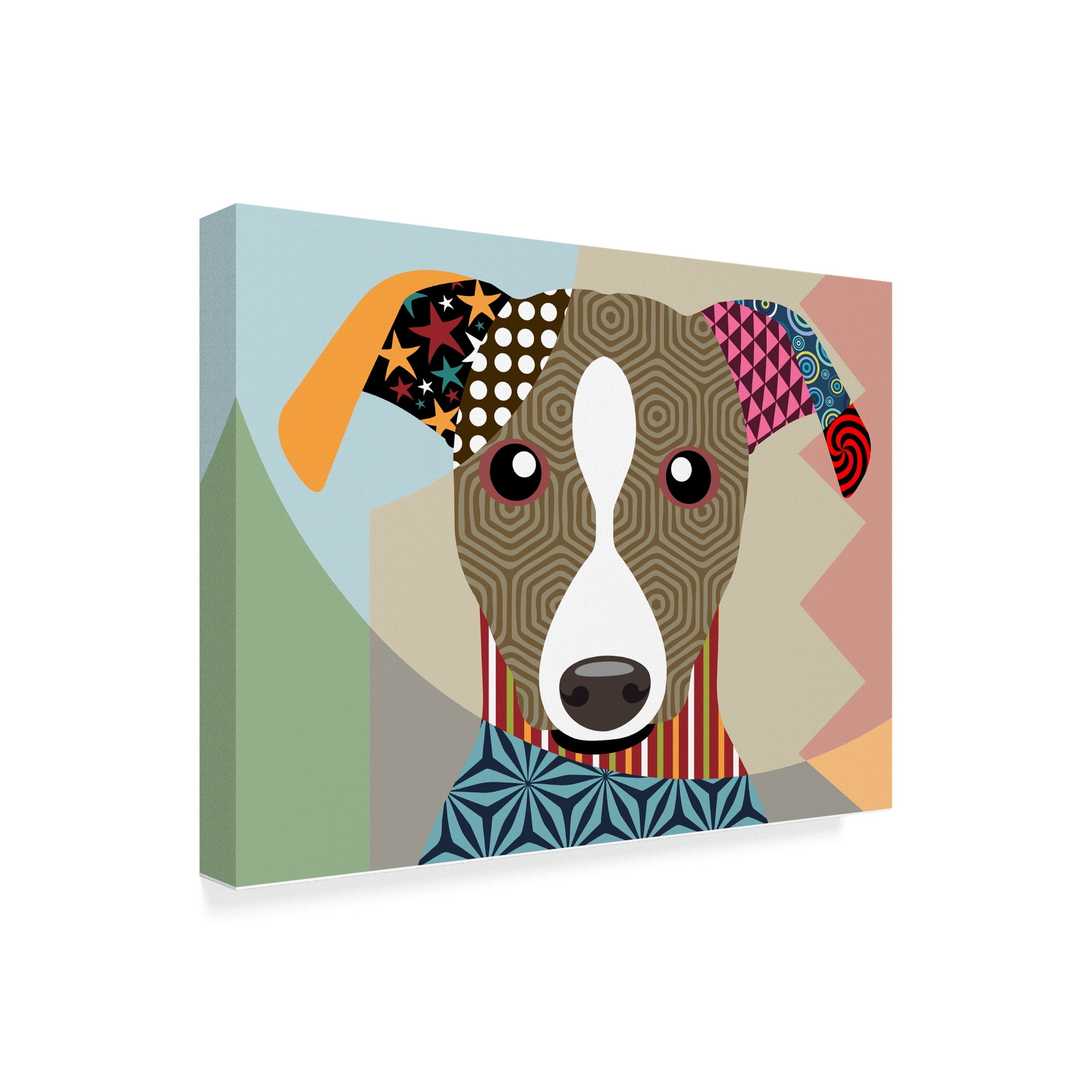 Trademark Fine Art 'Whippet' Canvas Art by Lanre Adefioye