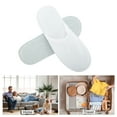 thumbnail image 4 of Unique Bargains 1 Pair Disposable Slippers Foldable Hotel Slippers for Family White, 4 of 5